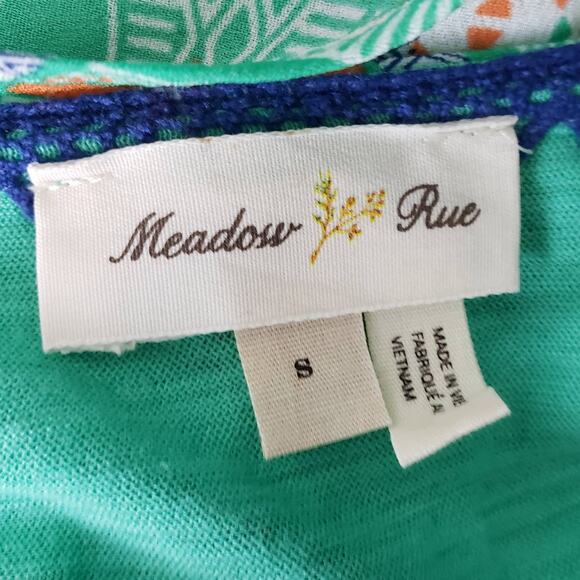 Anthropologie Meadow Rue Zane Spring Green Layered Blouse Top Womens Size Small - Picture 2 of 6